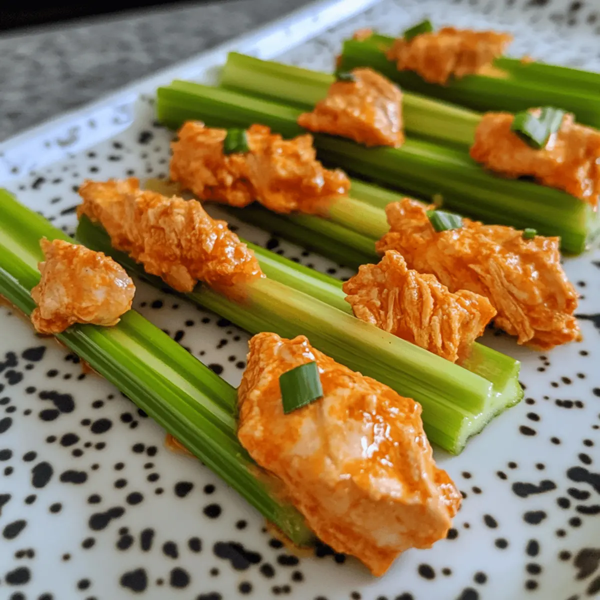 Buffalo Chicken Celery Sticks