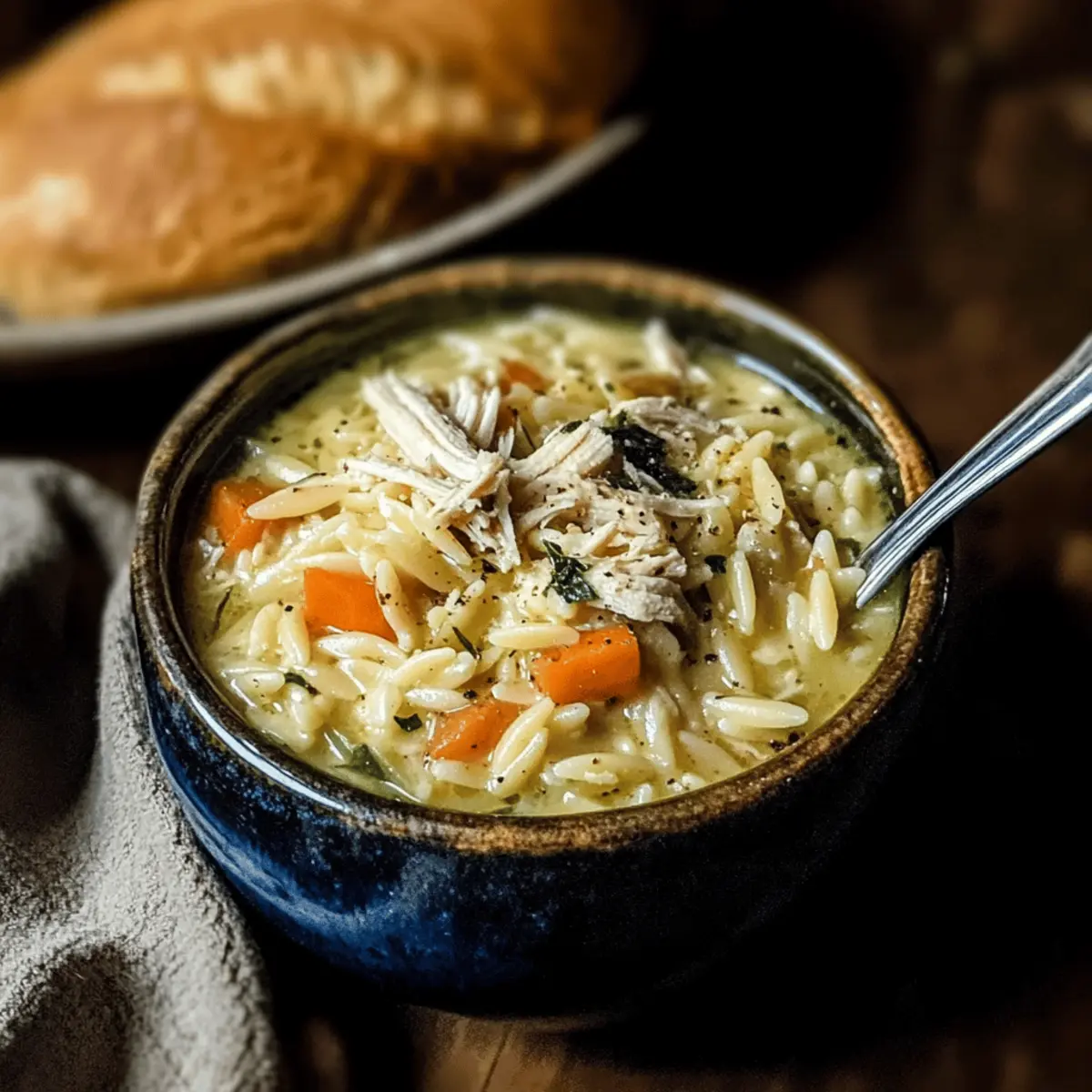 Creamy Chicken Orzo Soup