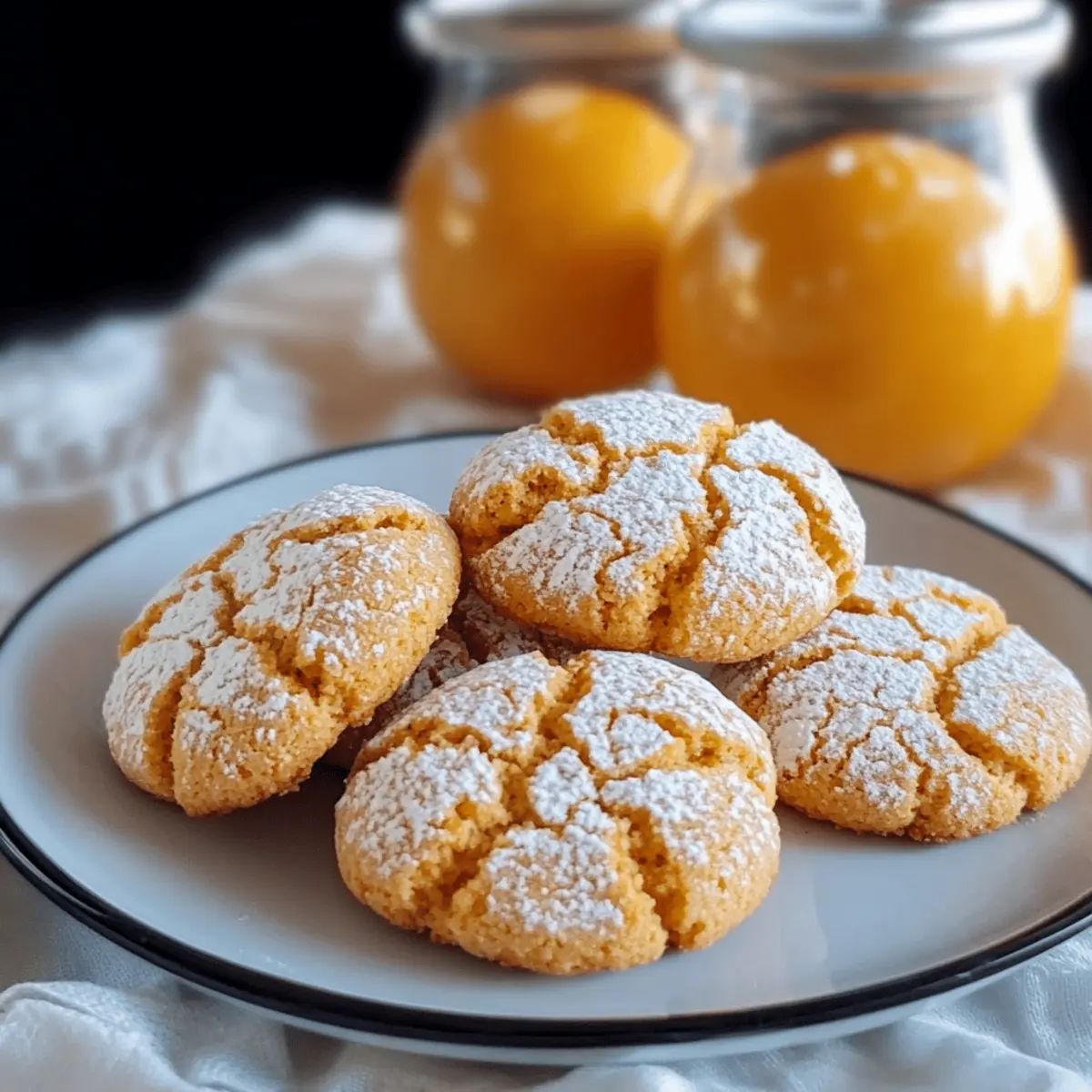 Orange Crinkle Cookies