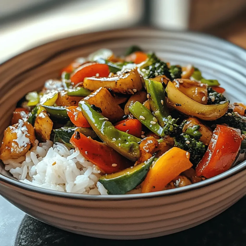Vegetable Stir-Fry with Rice
