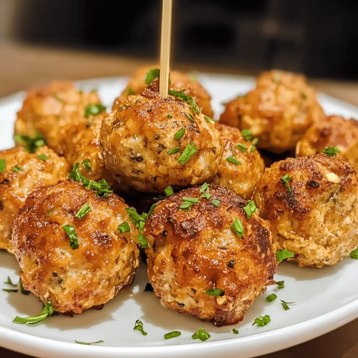 Air Fryer Chicken Meatballs