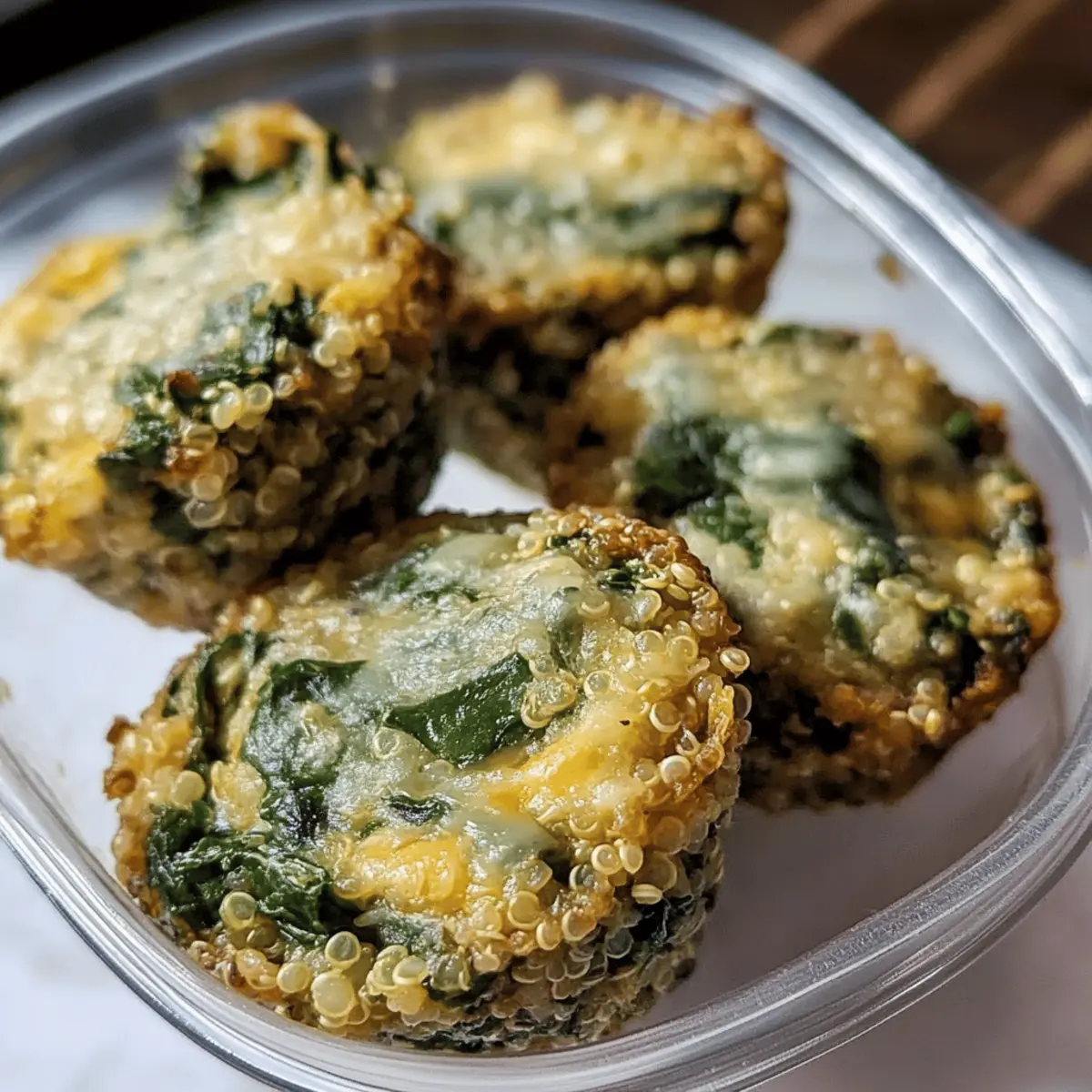 Cheesy Spinach Quinoa Cups