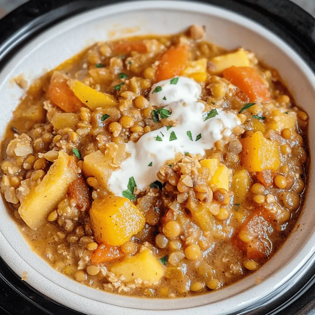Crockpot Lentil and Vegetable Stew