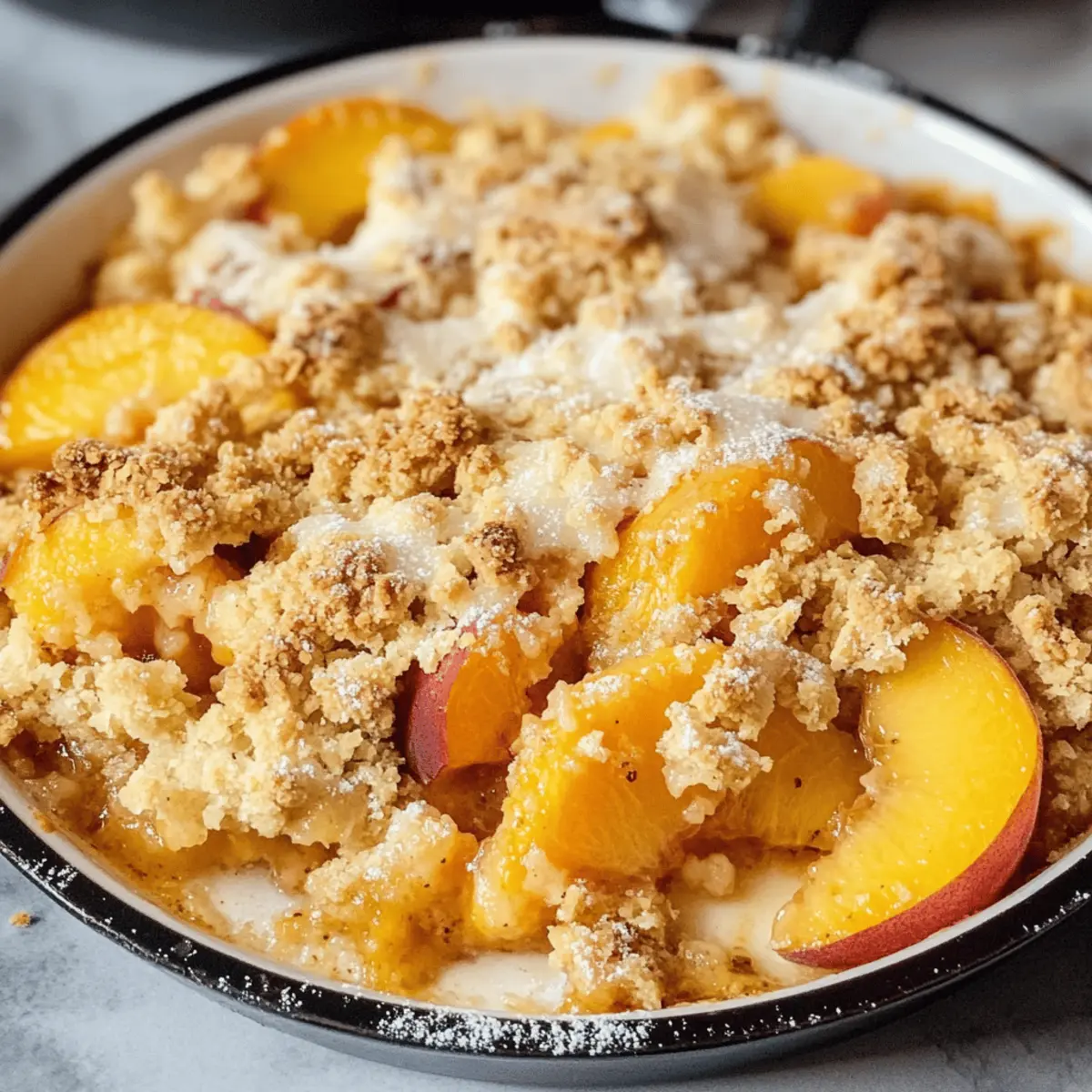 Easy Peach Crumble