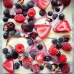 Frozen Yogurt Bark with Berries
