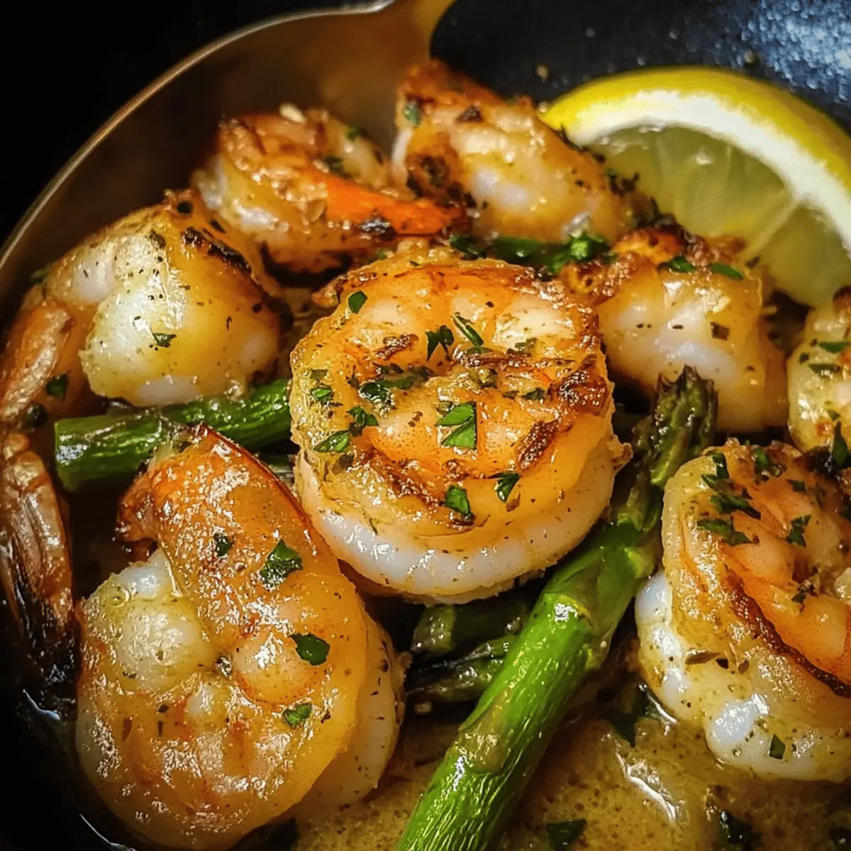 Garlic Butter Shrimp with Asparagus