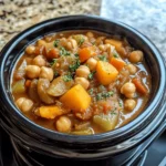 Slow Cooker Chickpea & Veggie Stew
