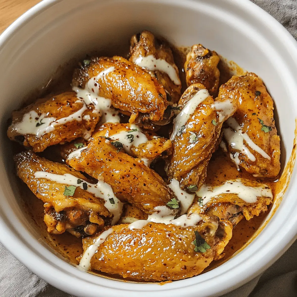 Spicy Garlic Chicken Wings