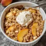 The Best Gluten Free Peach Crisp Recipe