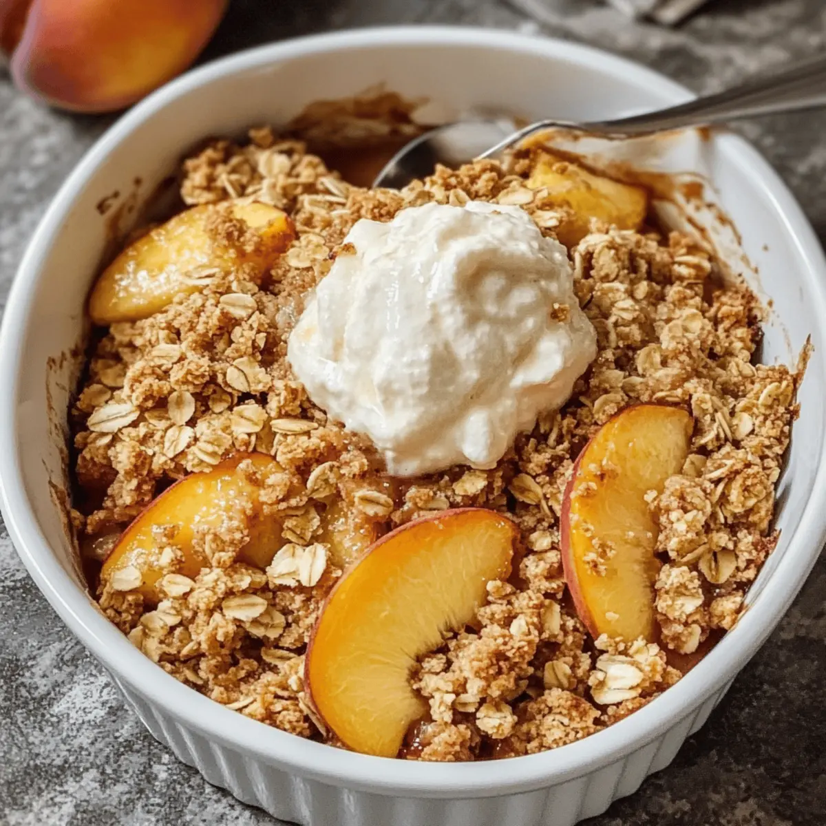 The Best Gluten Free Peach Crisp Recipe