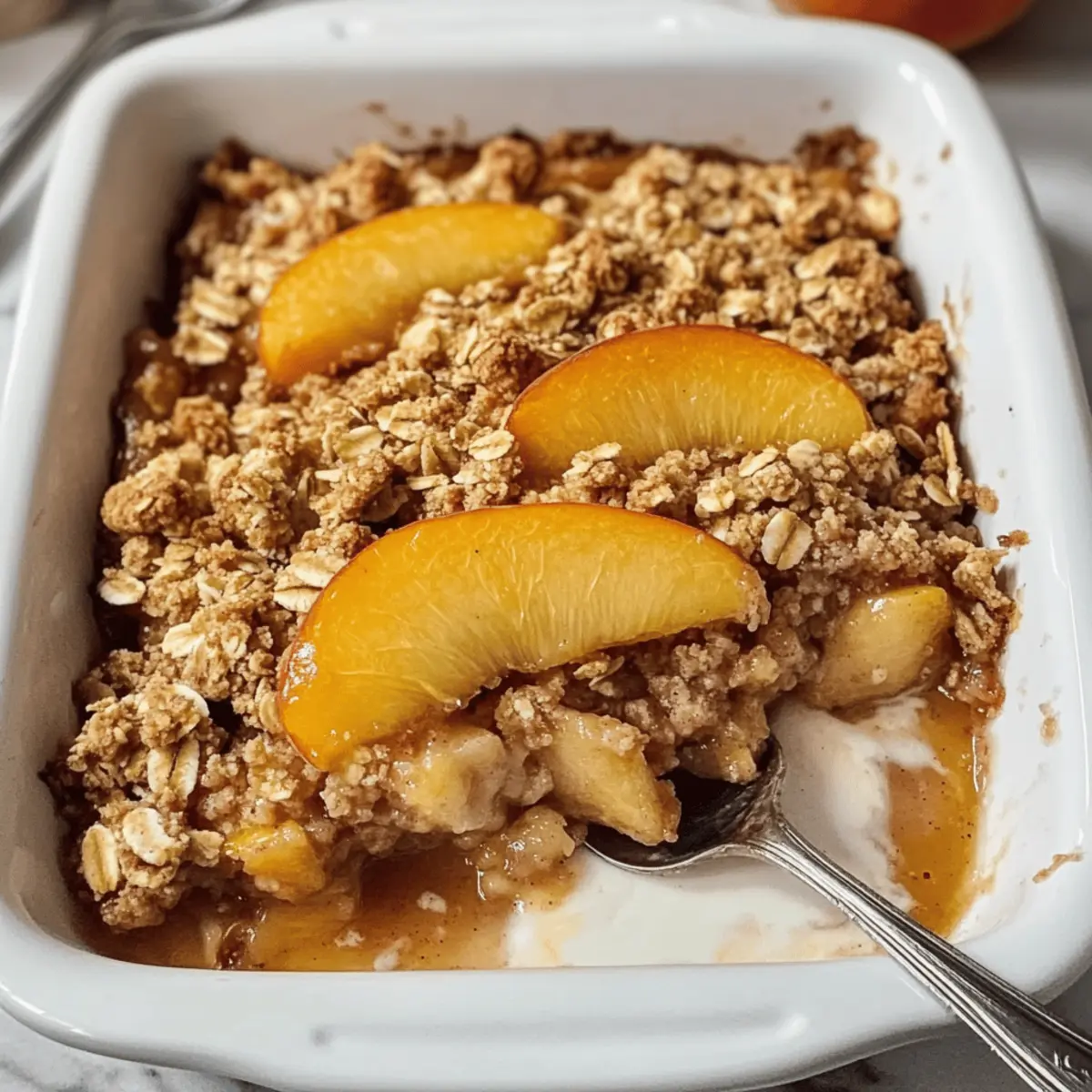 The Best Gluten Free Peach Crisp Recipe