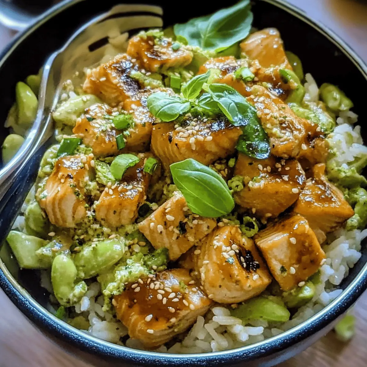Teriyaki Salmon Rice Bowl