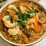 Spanish Paella with Vegetables & Seafood
