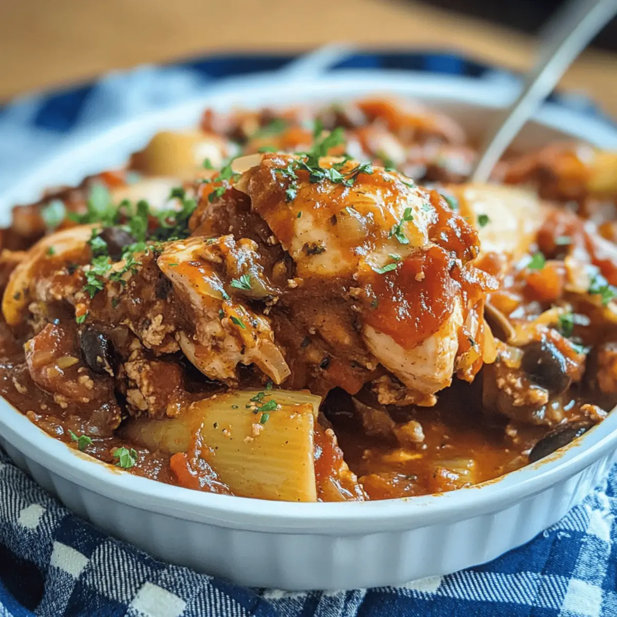 Italian Chicken Cacciatore