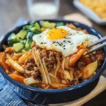 Korean Bibimbap with Veggies and Egg