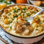 Thanksgiving Creamy Turkey and Vegetable Bake