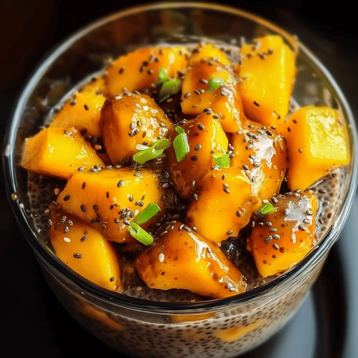 Overnight Chia Pudding with Mango