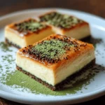 Japanese Matcha Cheesecake Bars