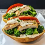 Chicken and Broccoli Bowls with Creamy Garlic Sauce