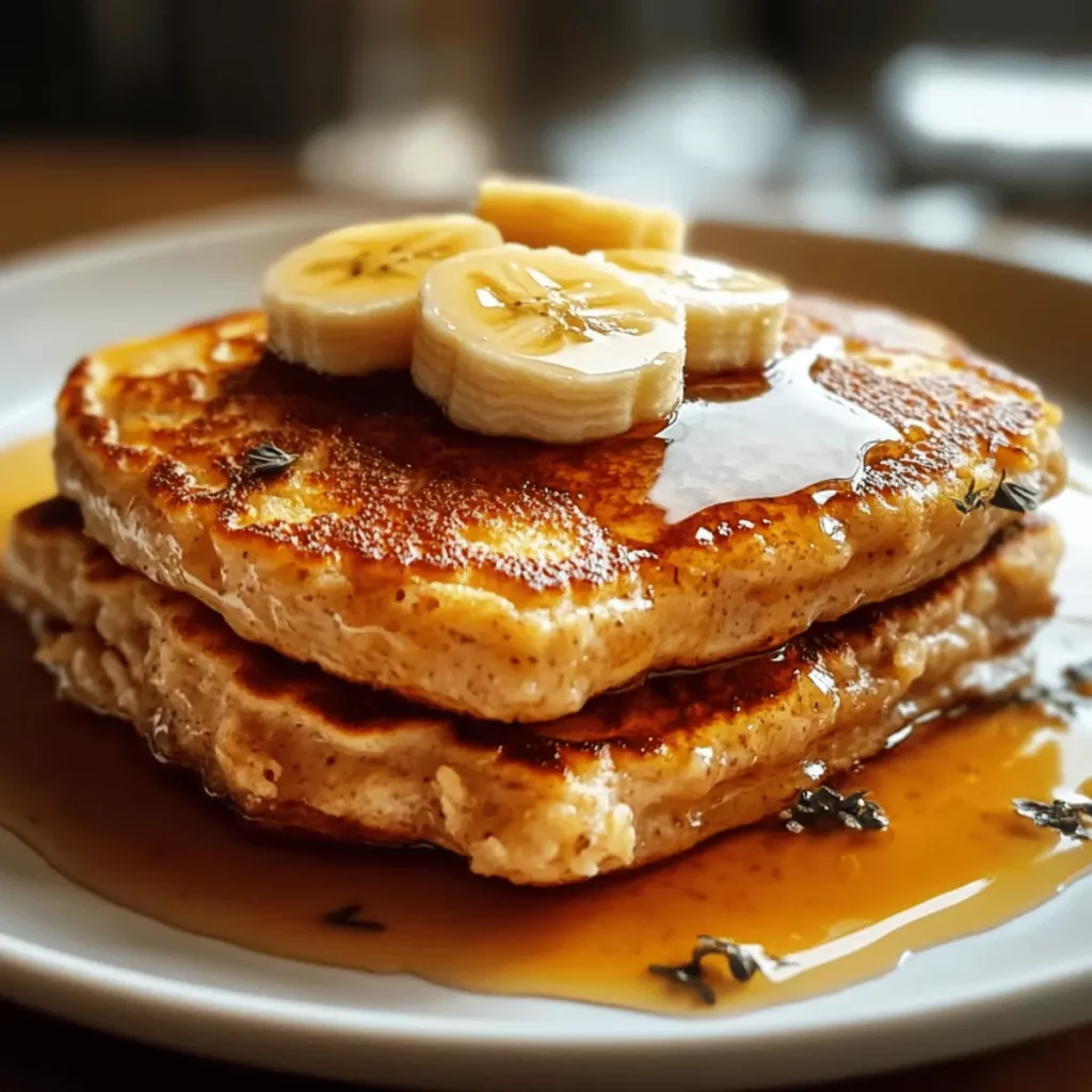 Oatmeal Banana Pancakes