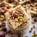 Christmas Pistachio Cranberry Bark