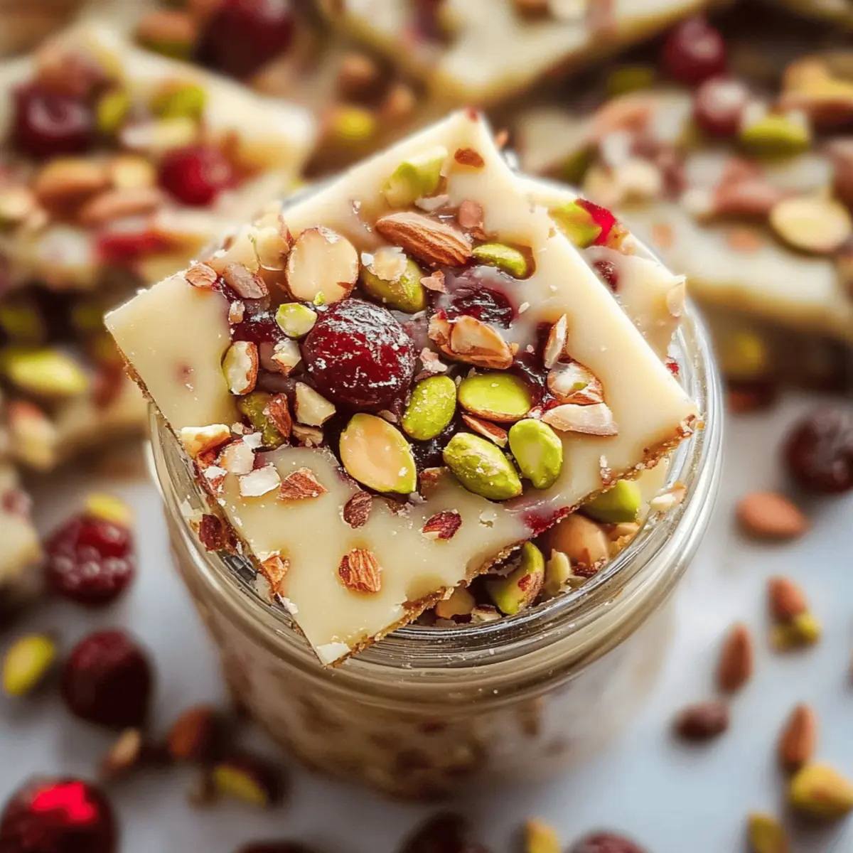 Christmas Pistachio Cranberry Bark