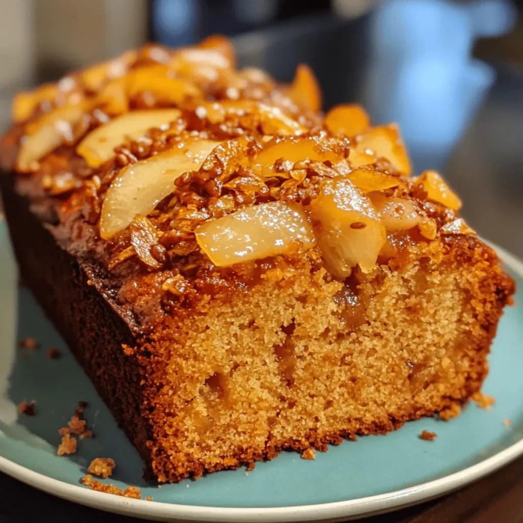 Spiced Pear Loaf Cake