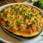 Vegetarian Stuffed Eggplant with Tomato Sauce
