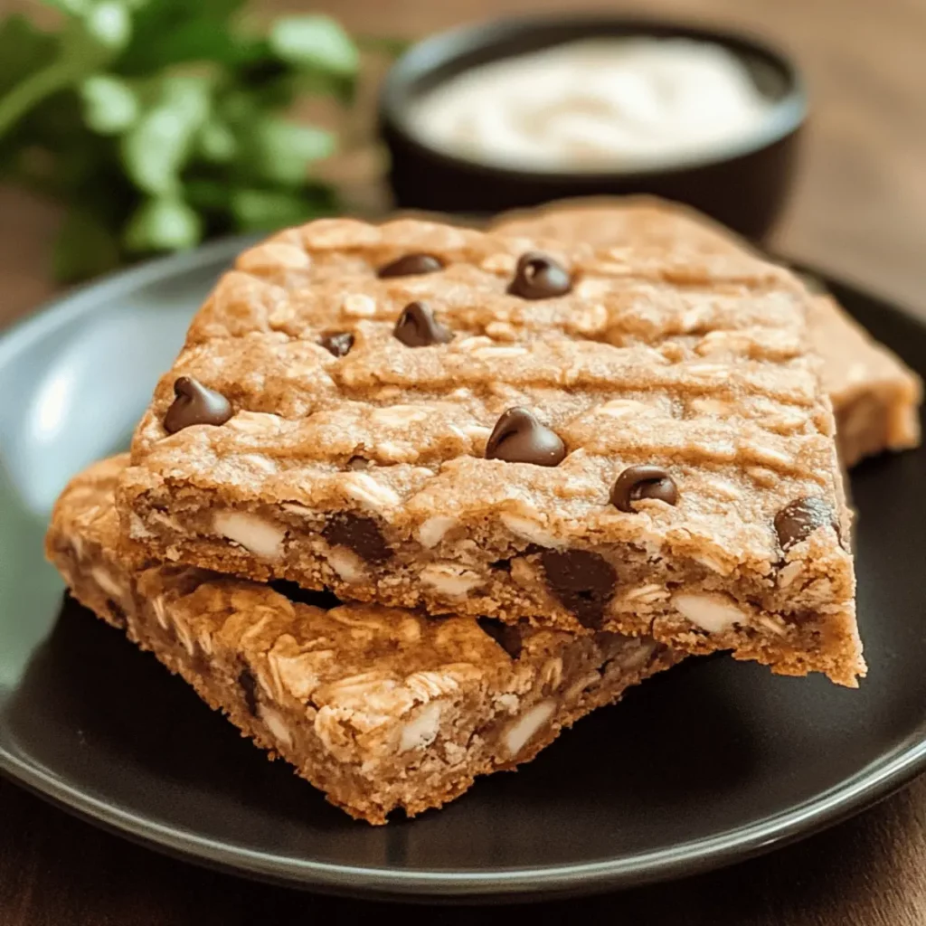 Oatmeal Chocolate Chip Bars