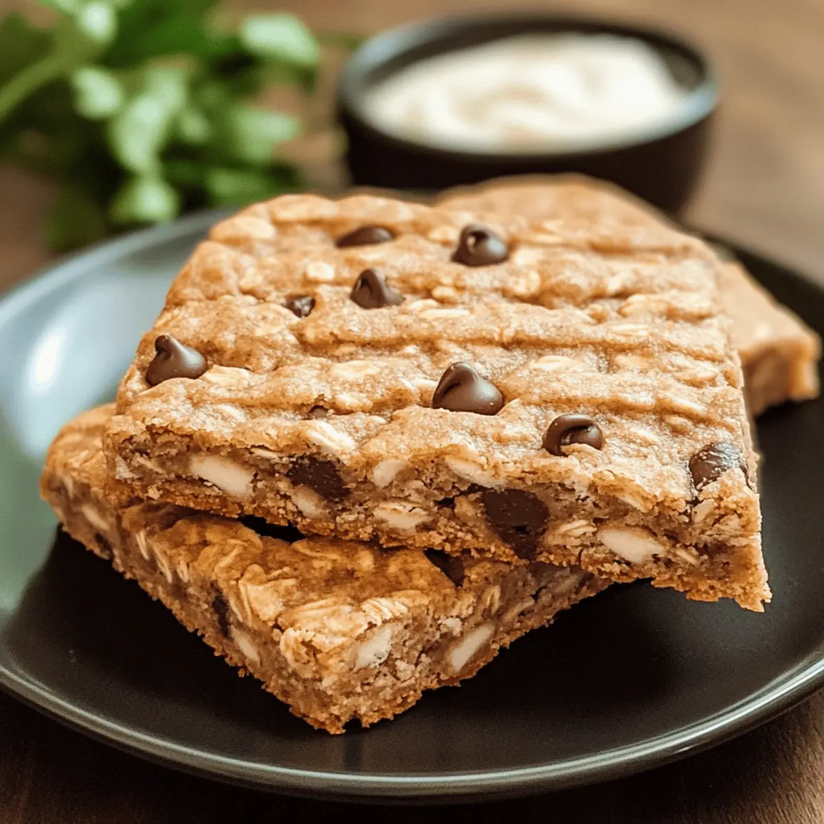 Oatmeal Chocolate Chip Bars