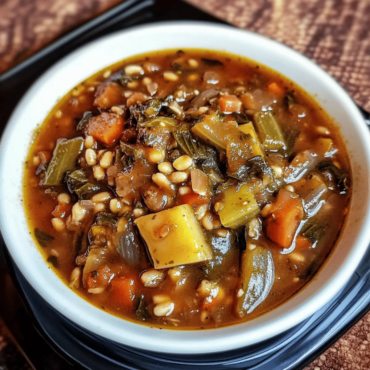 Crockpot Vegetable Barley Soup