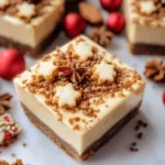 Festive Gingerbread Cheesecake Bars