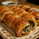 Thanksgiving Turkey Spinach Rolls