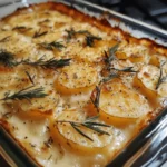 Christmas Rosemary & Garlic Potato Gratin