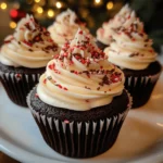 Peppermint Mocha Cupcakes with Cream Cheese Frosting