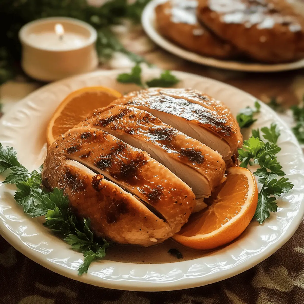 Christmas Roast Duck with Orange Glaze