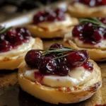 Christmas Cranberry Brie Bites