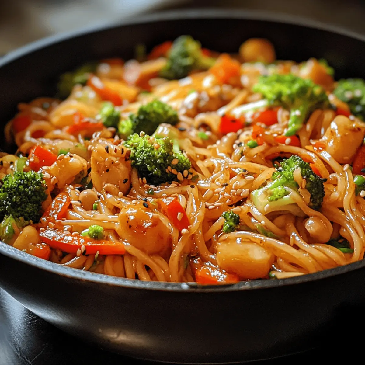 Creamy Coconut Veggie Noodle Stir Fry