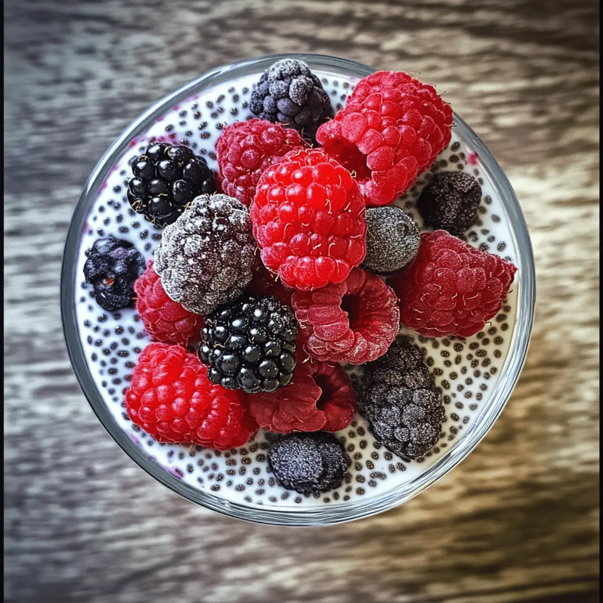 Overnight Chia Pudding with Berries