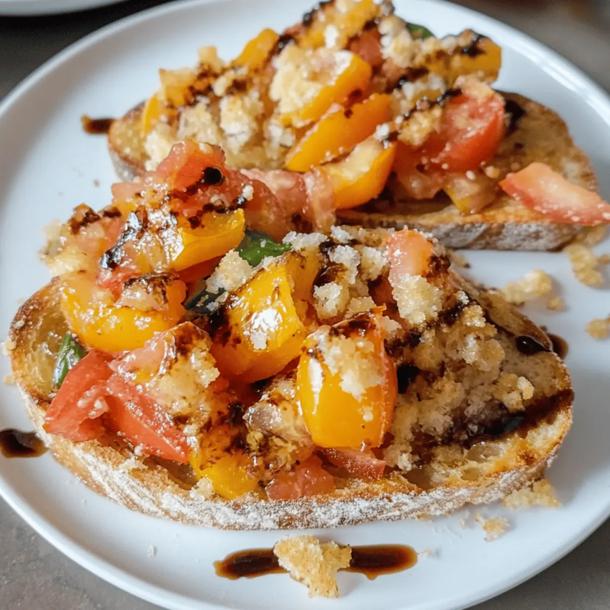 Tomato Bruschetta with Basil & Balsamic