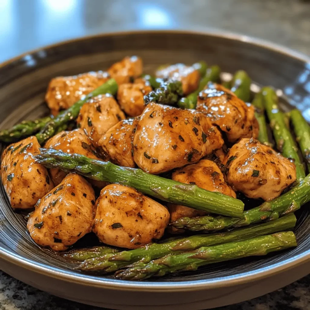 Garlic Butter Chicken and Asparagus