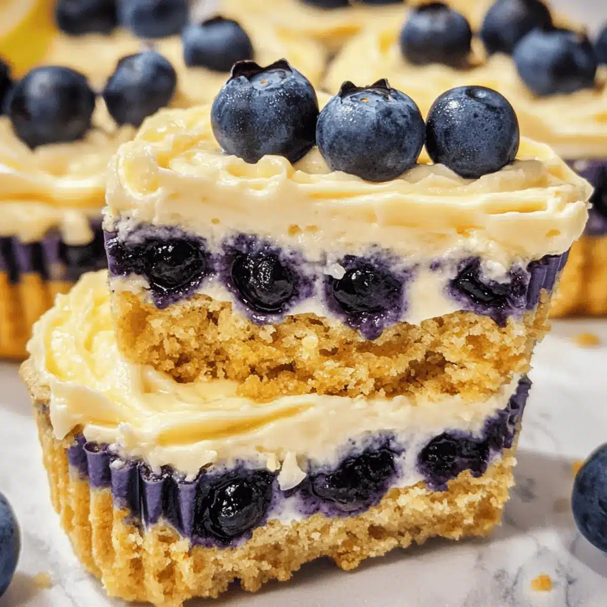 Lemon Blueberry Cheesecake Cups