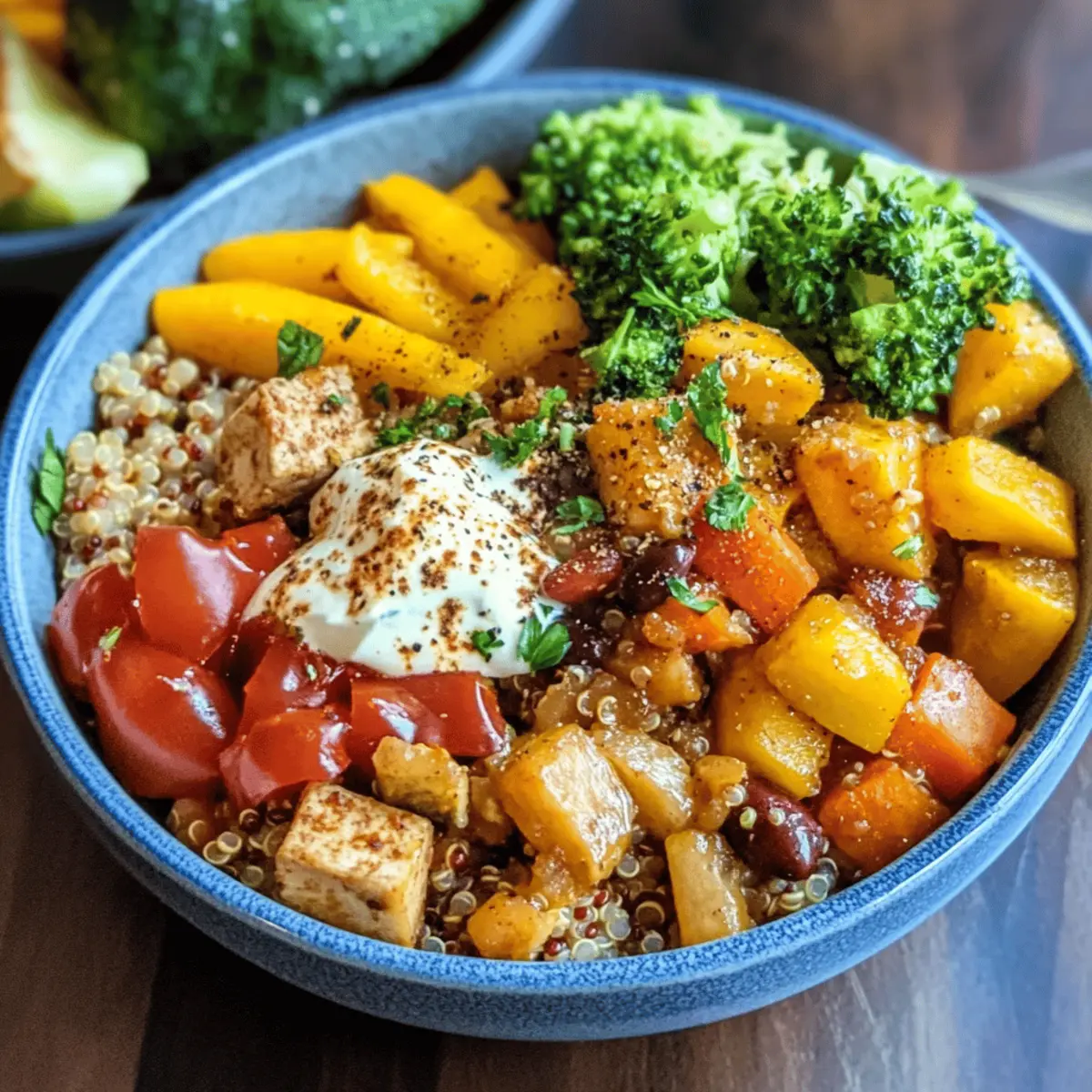 Roasted Veggie Quinoa Bowl