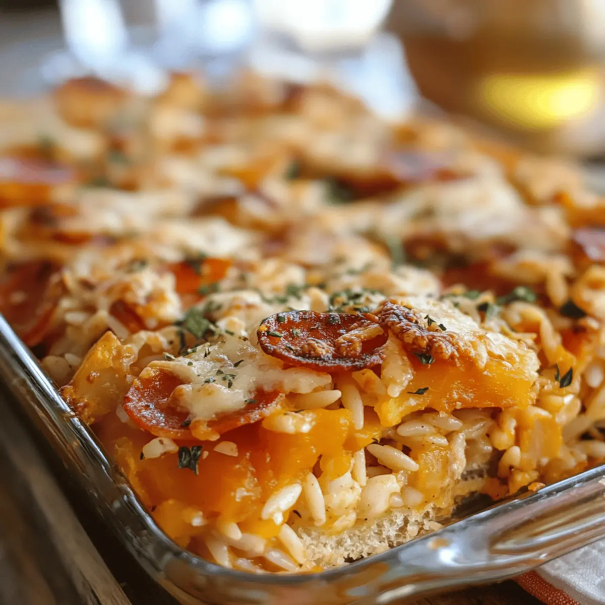 Thanksgiving Pumpkin Orzo Bake