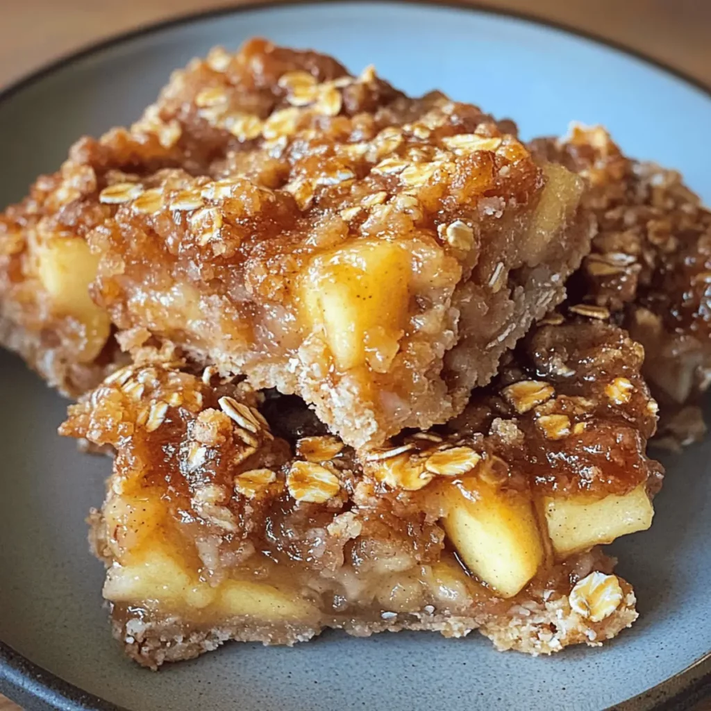 Healthy Apple Oat Bars