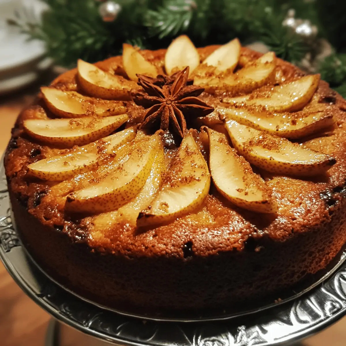 Christmas Spiced Pear Cake