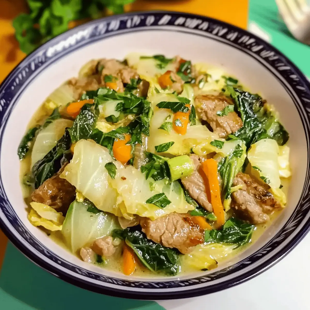 Beef and Cabbage Stir-Fry