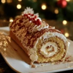 Christmas Eggnog Cake Roll