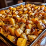 Thanksgiving Roasted Squash & Apple Bake