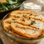 Thanksgiving Sweet Potato and Spinach Gratin